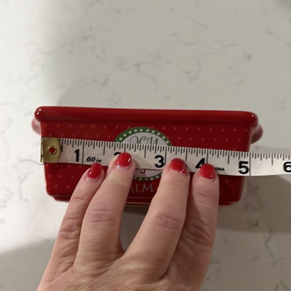 Christmas Red Ceramic Rectangular Cookware - Picture 9 of 10
